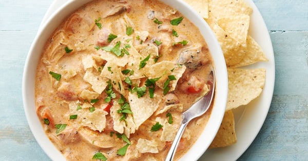 Slow-Cooker King Ranch Chicken Soup