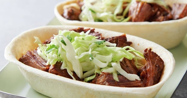 Slow-Cooker Sweet and Spicy Barbacoa Tacos with Creamy Lime Slaw
