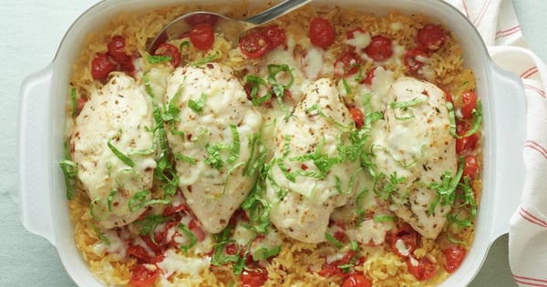Garlic-Butter Orzo Chicken Casserole