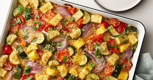 Sheet-Pan Roasted Summer Vegetables