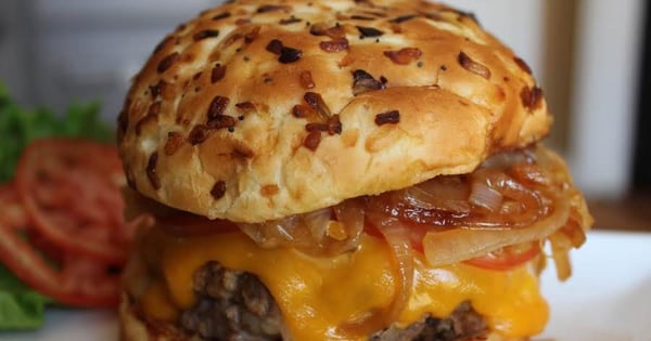3 Cheese Stuffed Ranch Burgers