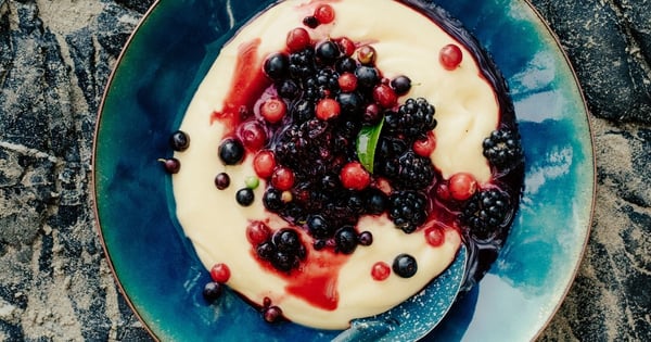 Lemon Curd with Berries