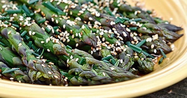 Asparagus Salad with Lemon Soy Vinaigrette