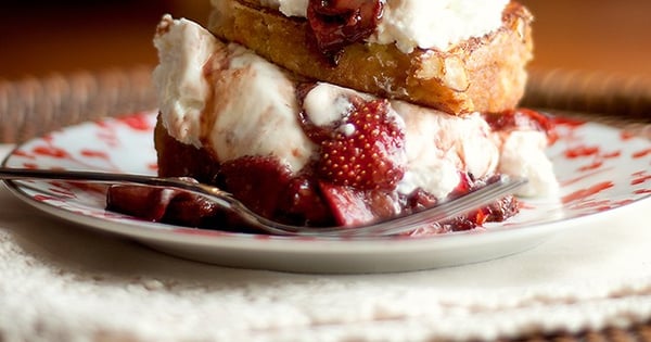 Pound Cake French Toast Stacks