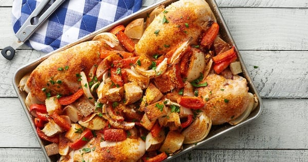 Easy Baked Chicken and Potato Dinner