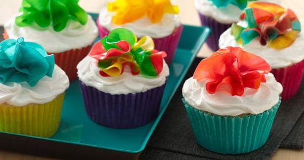 Fruity Flower Cupcakes