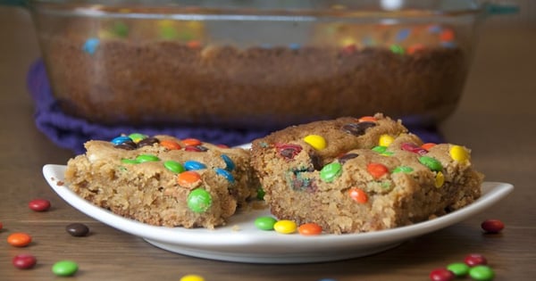 White Chocolate, Peanut Butter M & M Blondies