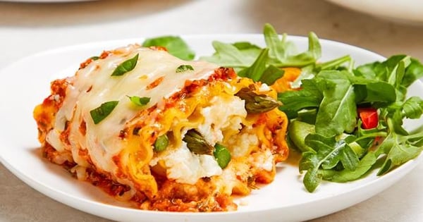 Asparagus Lasagna Roll-Ups