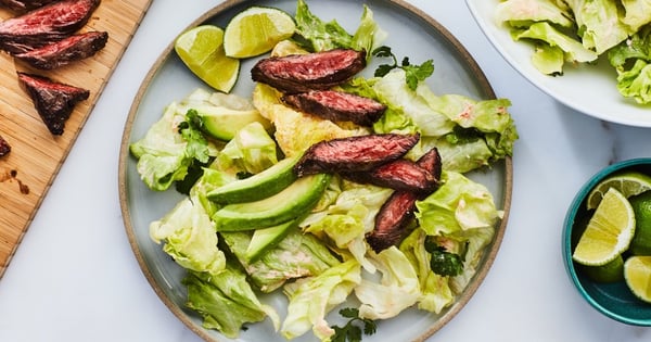 Skirt Steak with Spicy Coconut Dressing