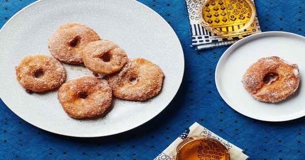 Apple Fritters with Spiced Sugar