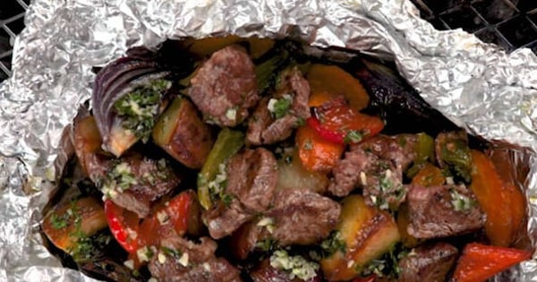 Buttery garlic steak