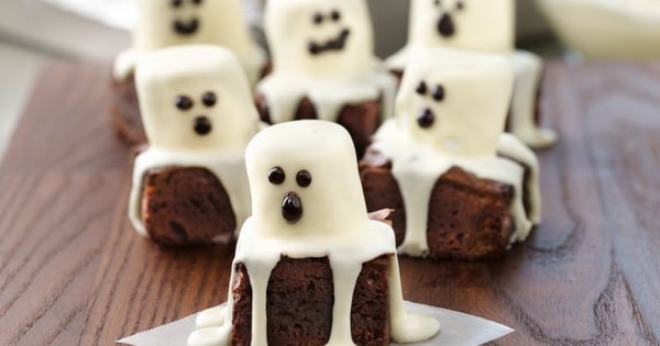 Spooky Boo Brownies