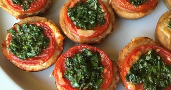 Mini Dijon Mustard-Tomato Tarts