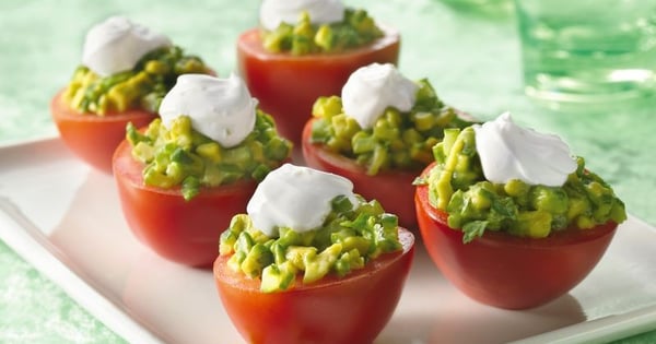 Mexican Plum-Tomato Cups