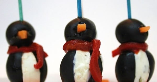 Cream Cheese Penguins