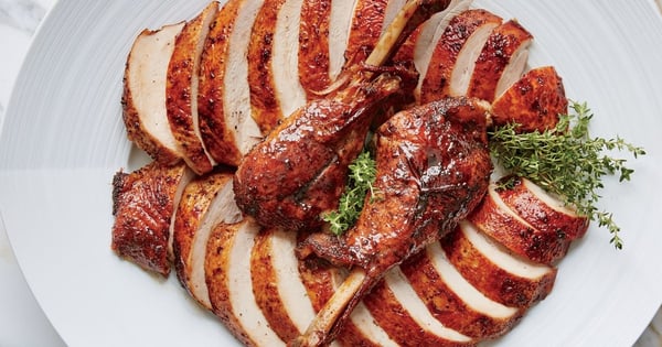 Bourbon and Brown Sugar Glazed Turkey