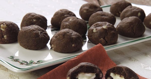 Holiday Chocolate Bon Bon Cookies