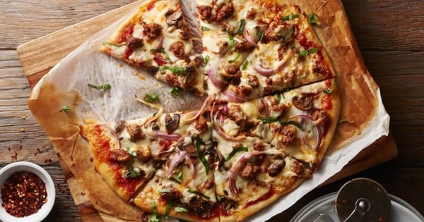 Sausage Mushroom Pizza