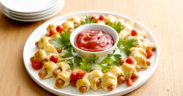 Crescent Dog Pull-Apart Wreath