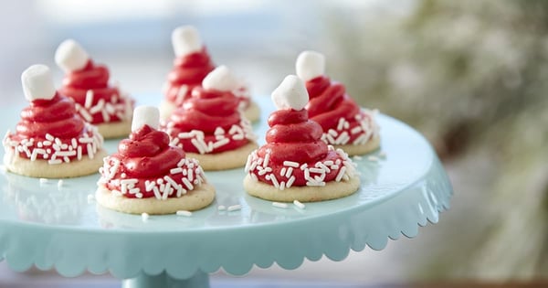 Santa Hat Cookies