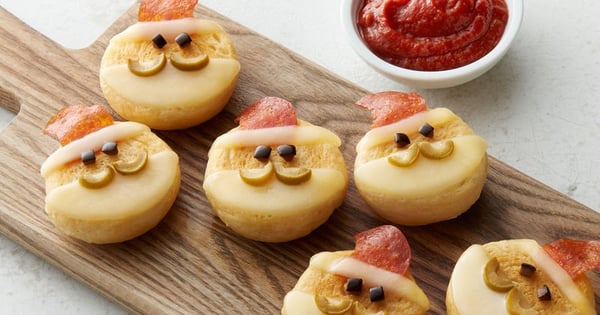 Santa Crescent Pizzas