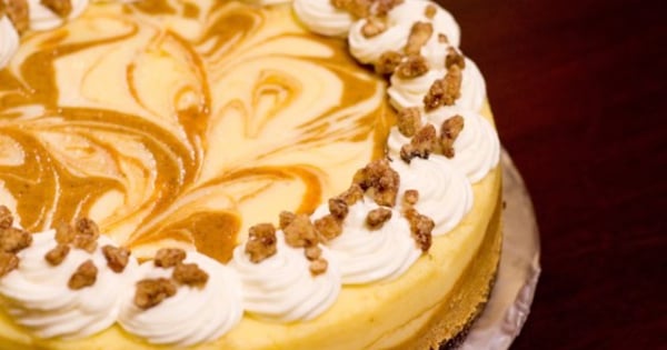 Marbled Pumpkin Cheesecake