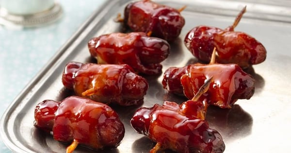 Mini Bacon-Wrapped Sausages