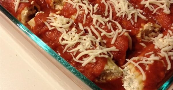 Three Cheese Manicotti