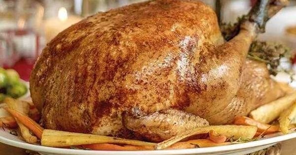 Roast turkey with Christmas stuffing