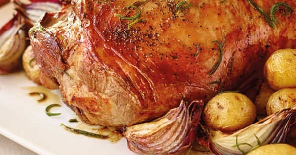 Rosemary and garlic roast lamb