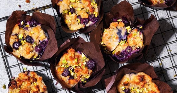 Blueberry French toast muffins