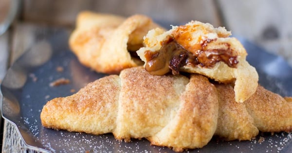 Chocolate Dulce de Leche Crescents