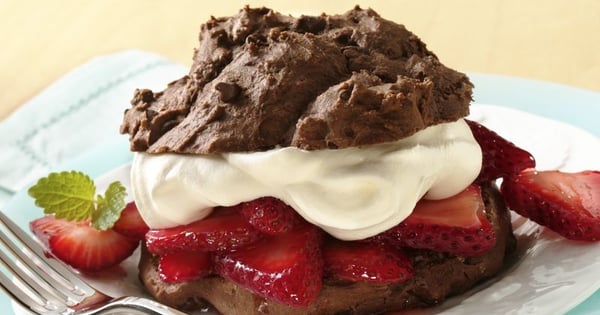 Chocolate-Strawberry Shortcakes