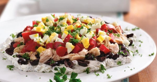 Layered Mediterranean Tuna Spread