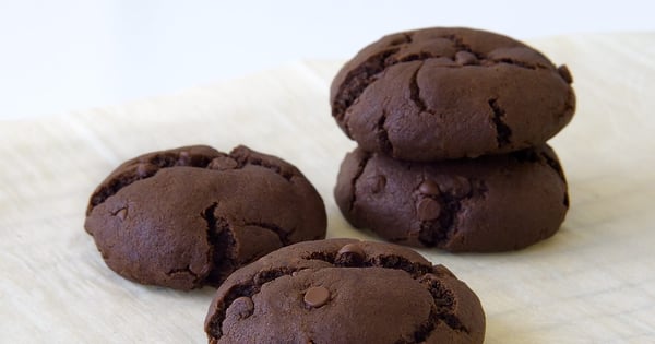 Vegan Double Chocolate Chip Cookies