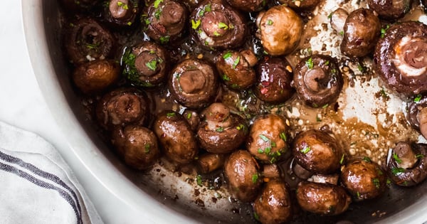 Sauteed Garlic Herb Mushrooms