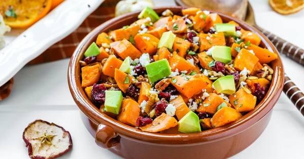 Avocado and Roasted Yam Salad