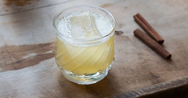 Cinnamon-Honey Scotch Sour Cocktail