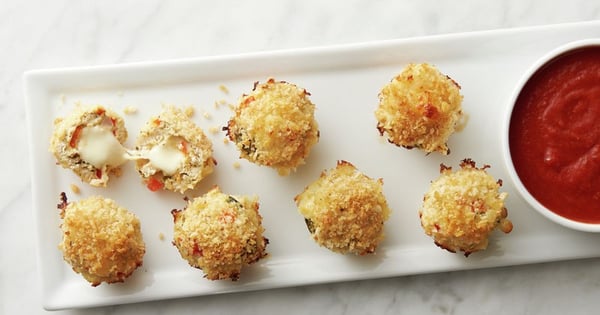 Mini Chicken Parmesan Meatloaf Cupcakes