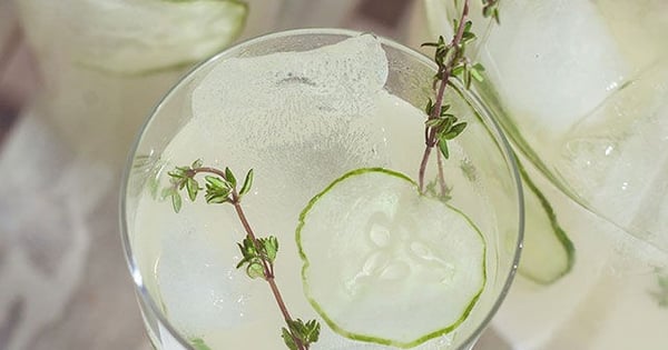 Cucumber & Thyme Lemon-Limeade