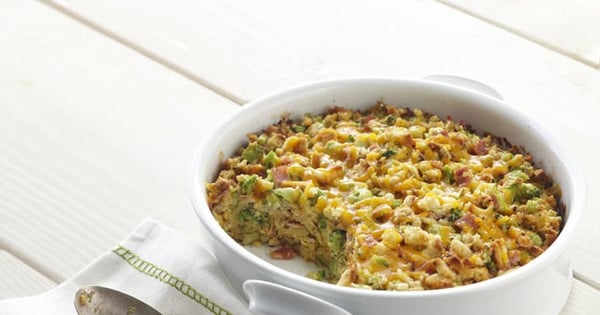 Ham and Cheese Stuffing Puff