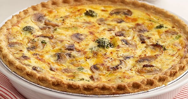 Broccoli and Cheddar Quiche