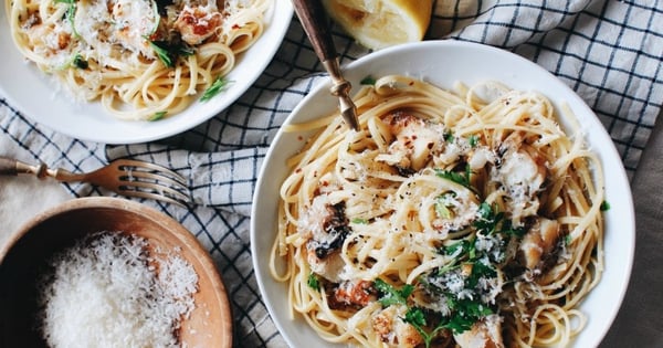 Buttery Lobster Linguine