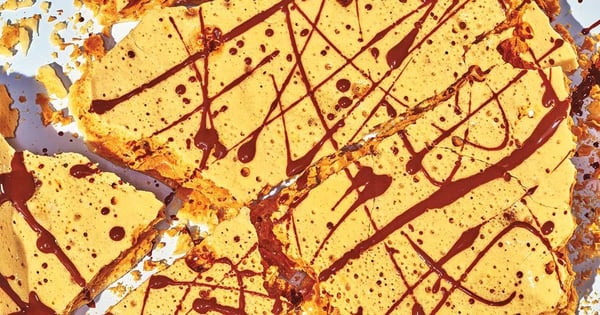 Honeycomb Brittle with Chocolate and Sea Salt