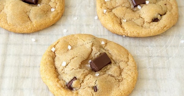 Vegan Salted Chocolate Chip Cookies