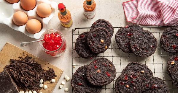 Spicy Cherry And Chocolate Cookies