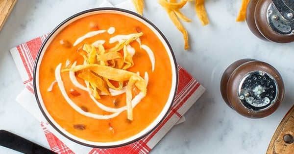Creamy Tomato Black Bean Taco Soup