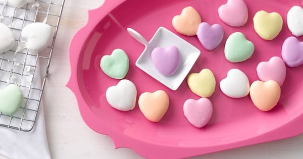 Mini Conversation-Heart Cookies