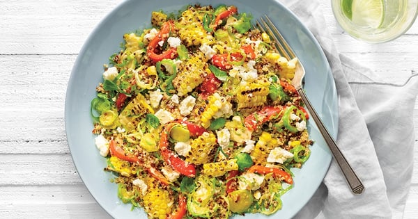 Grilled corn salad