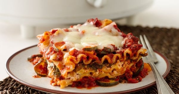 Skinny Slow-Cooker Spinach Lasagna